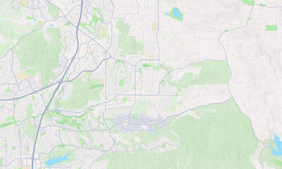 Obraz premium Poway California map