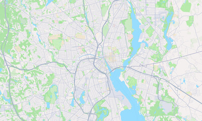 Fototapeta premium Providence Rhode Island map