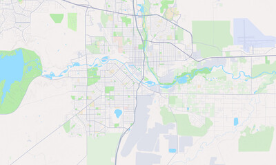 Fototapeta premium Pueblo Colorado map