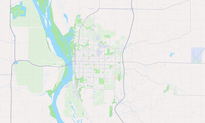 Fototapeta premium Quincy Illinois map