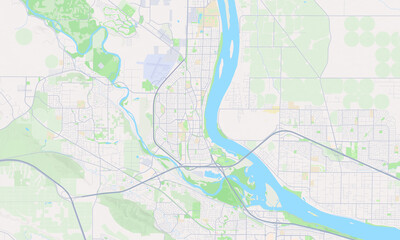 Fototapeta premium Richland Washington map