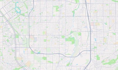 Obraz premium Riverton Utah map