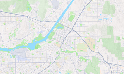 Obraz premium Riverside California map