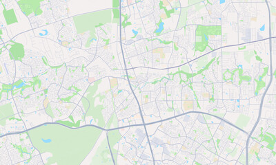Obraz premium Round Rock Texas map