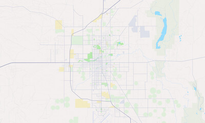 Obraz premium Roswell New Mexico map
