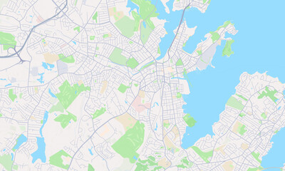 Obraz premium Salem Massachusetts map