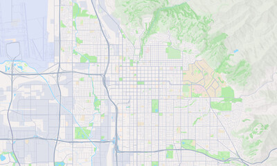 Obraz premium Salt Lake City Utah map