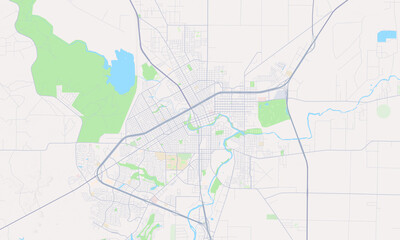 Fototapeta premium San Angelo Texas map