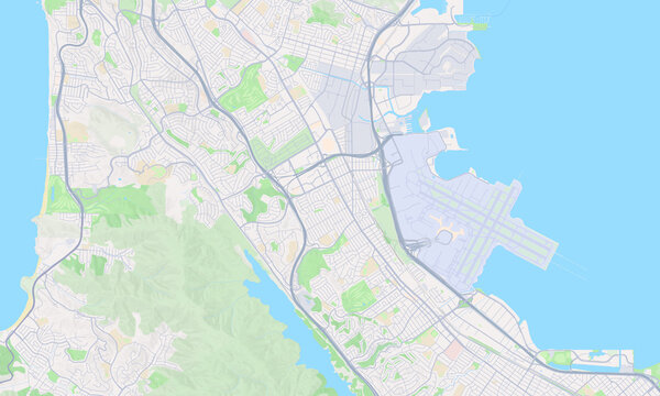 San Bruno California map