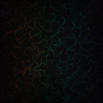 Abstract Flow Field Particle Art Neon Forge Dark Background 1111
