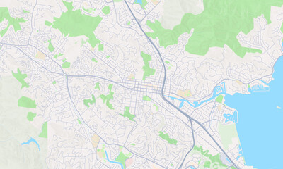 Fototapeta premium San Rafael California map