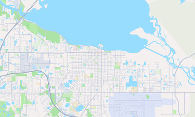 Obraz premium Sanford Florida map
