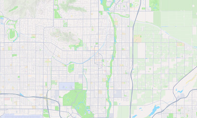 Fototapeta premium Scottsdale Arizona map