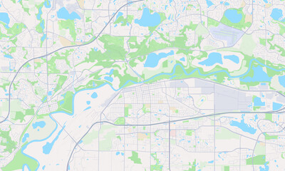 Fototapeta premium Shakopee Minnesota map