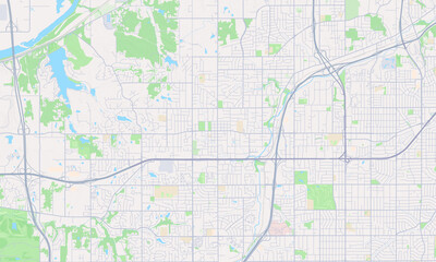 Fototapeta premium Shawnee Kansas map