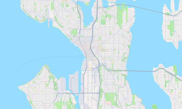 Seattle Washington map
