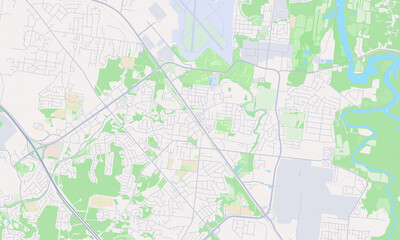 Fototapeta premium Smyrna Tennessee map