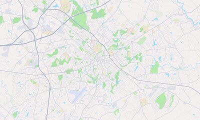 Obraz premium Spartanburg South Carolina map