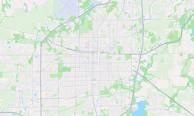 Fototapeta premium Springfield Illinois map