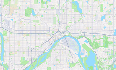 Fototapeta premium St. Paul Minnesota map
