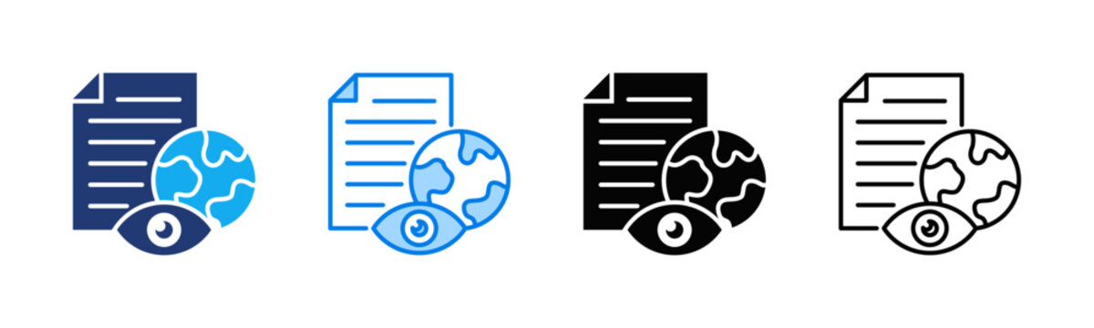 Disclosure Report icon sheet multiple style collection