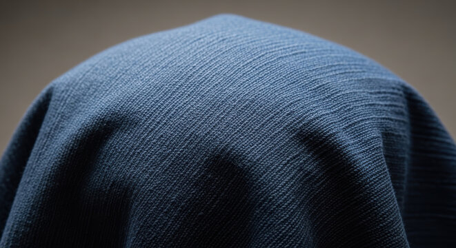 Folded Dark Fabric with Soft Texture