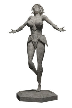 Virgo zodiac statue