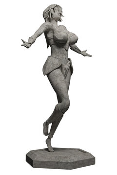 Virgo zodiac statue