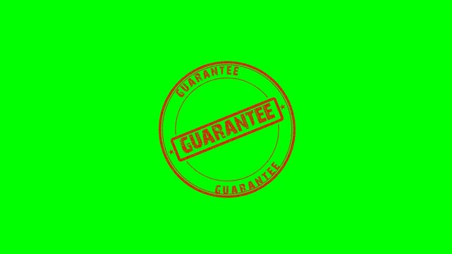 Guarantee Circular & Rectangular Stamps on Green Screen Animation