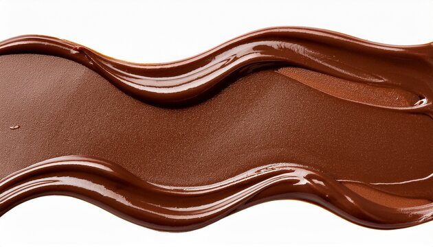melted chocolate border cutout on transparent