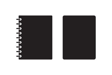 Fototapeta premium Notebook silhouette writing journal book