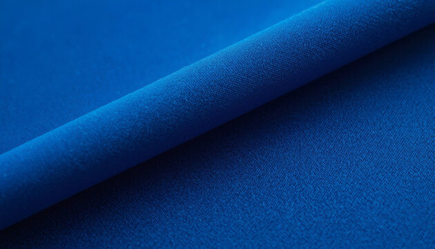 Blue neoprene wetsuit fabric macro. Marine sports rubber texture.