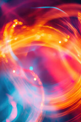 Obraz premium A blurred image of vibrant colors swirling together