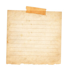 Fototapeta premium PNG Vintage lined paper note.