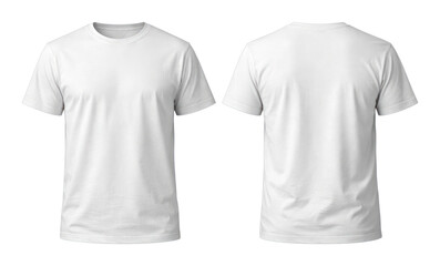 Fototapeta premium PNG Blank white t-shirt mockup front