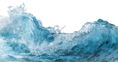 Fotobehang Zee Ocean water surface waves , isolated on transparent background cutout  © Design Zone