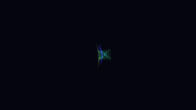 Subtle Digital Anomaly: Faint Green-Blue Swirl on Black Void