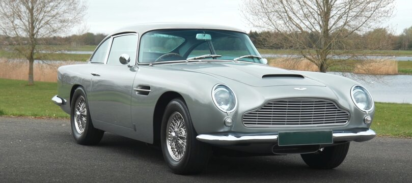 1964 Aston Martin DB5, Retro, Legend English sports car.