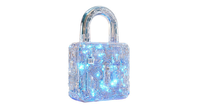 Digital security padlock concept