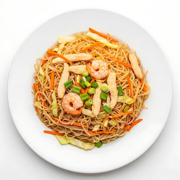 Delicious Pancit Bihon Noodles with Shrimp and Vegetables - A Filipino Classic Dish