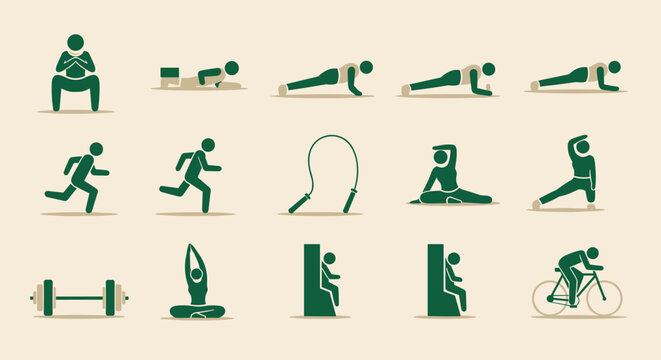 Xercise Pictograms Exercise Pictograms Images – Browse 104,051 Stock Photos, Vectors, and ...