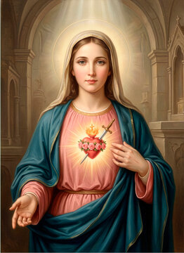 Imaculado Cora&ccedil;&atilde;o de Maria  - Immaculate Heart of Mary Virgin Mary - Virgem Maria