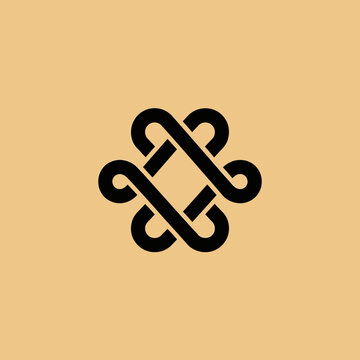 Adinkra Symbol Gye Nyame Black Design.