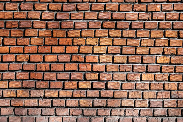 Fototapeta premium Textured Red Brick Wall Background Design