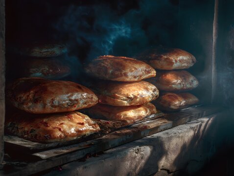 Remote corner of India secret recipe of Sufraani style Jufka pastry layered spiced lamb rose petal jelly been hidden decade clean professional stock photo sharp macro photography style cinematic