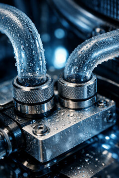 Liquid cooling system on computer hardware with condensation as high performance computing concept
