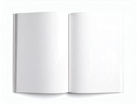 Open dark book template mockup displaying abstract digital artifact corruption on inner pages&nbsp;