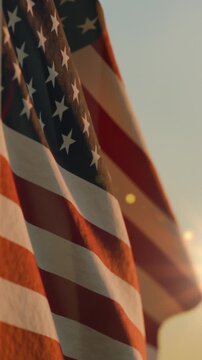 Memorial Day flag symbolizes the beginning of Memorial Day in America