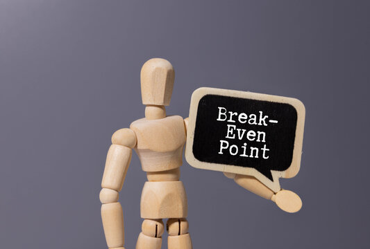 BEP break even point symbol. Concept words BEP break even point