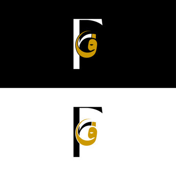 F and Faa Monogram Logo Vector Luxury Alphabet Branding Design